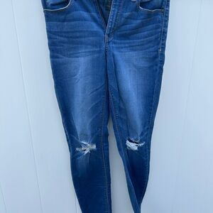 Mudd Blue Skinny Jeans with Distressed Details